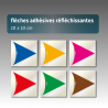 Flèche autocollante réfléchissante  de nuit 10*10cm